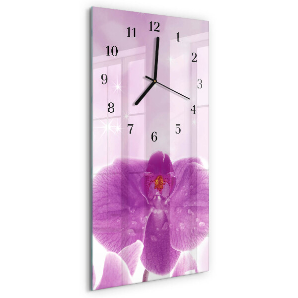 Reloj rectangular Orquídea