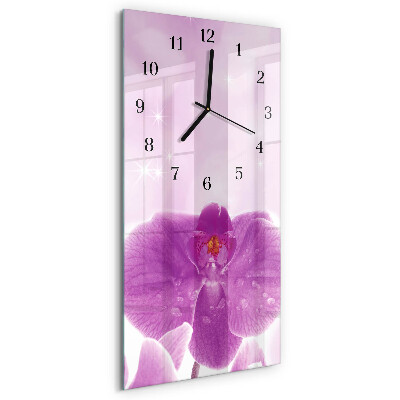 Reloj rectangular Orquídea