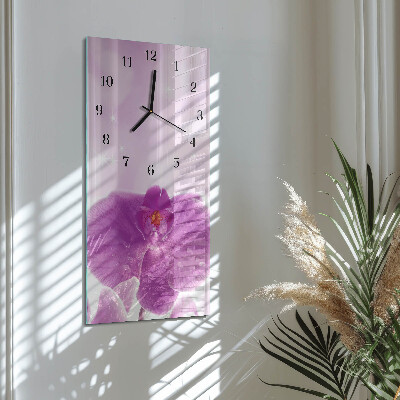 Reloj rectangular Orquídea