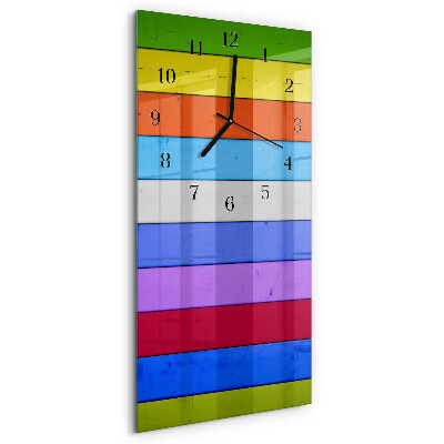 Reloj rectangular rayas