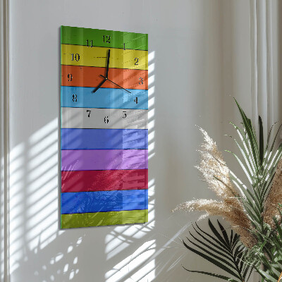 Reloj rectangular rayas