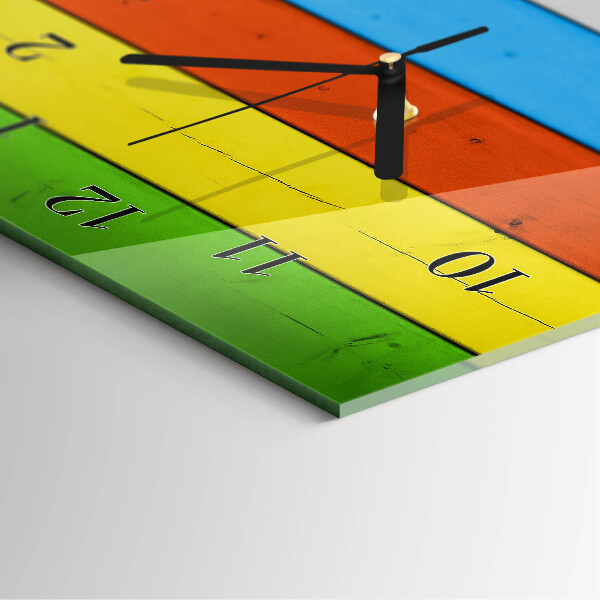 Reloj rectangular rayas