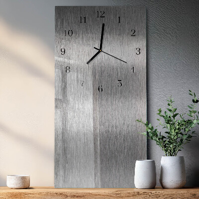Reloj rectangular Acero
