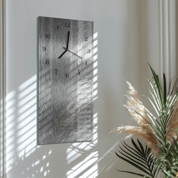 Reloj rectangular Acero