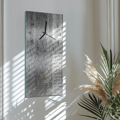 Reloj rectangular Acero