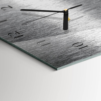 Reloj rectangular Acero