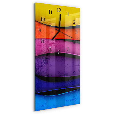 Reloj rectangular Rayas de colores