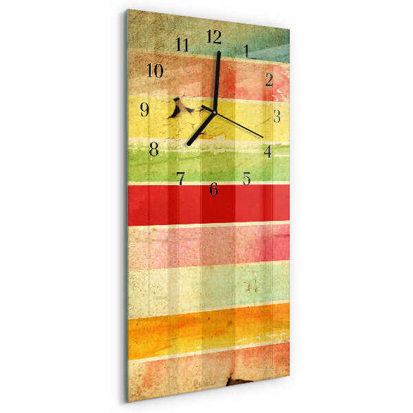 Reloj rectangular Pared colorida