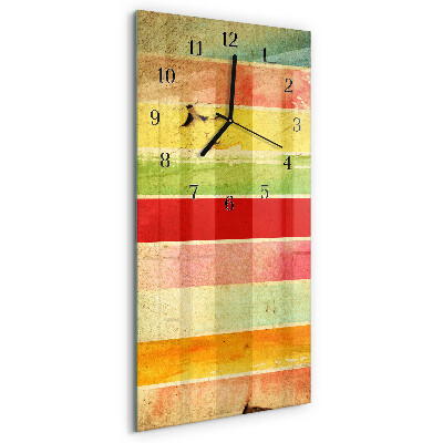 Reloj rectangular Pared colorida