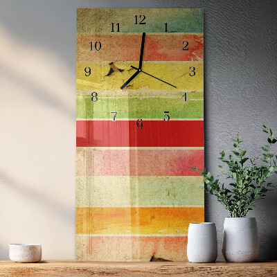 Reloj rectangular Pared colorida