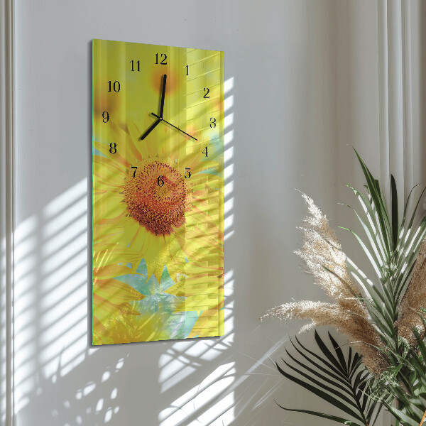 Reloj rectangular Girasol