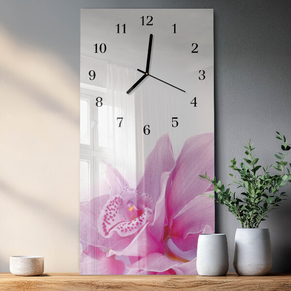 Reloj rectangular Orquídea