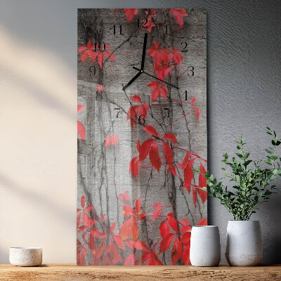 Reloj rectangular Flores