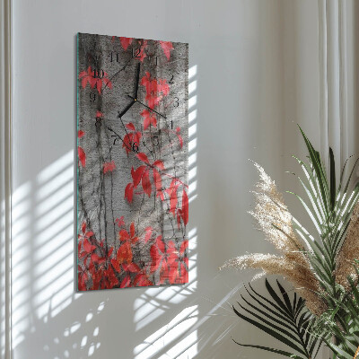 Reloj rectangular Flores
