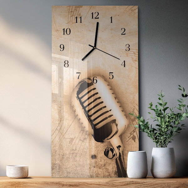 Reloj rectangular Micrófono