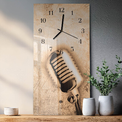 Reloj rectangular Micrófono
