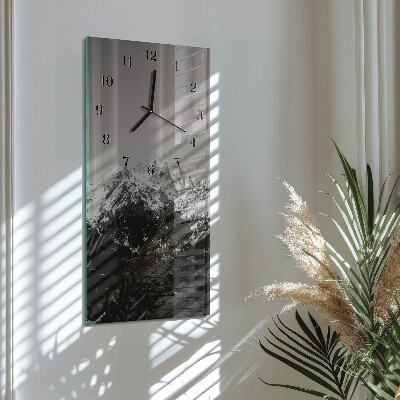 Reloj rectangular montañas