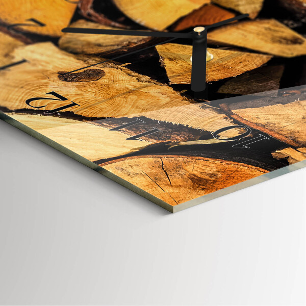 Reloj rectangular Madera