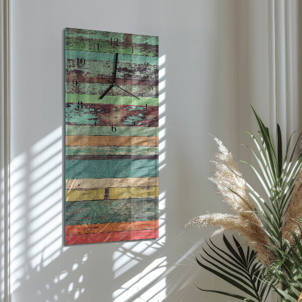Reloj rectangular Madera