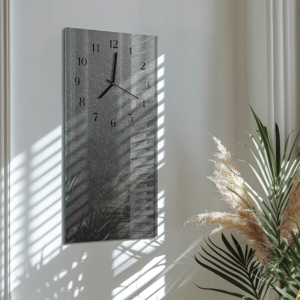 Reloj rectangular Pared de mármol