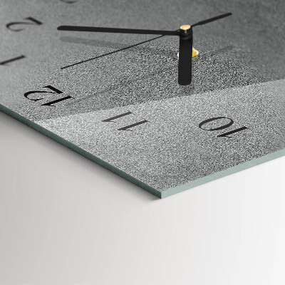 Reloj rectangular Pared de mármol