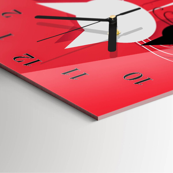 Reloj rectangular Gatos