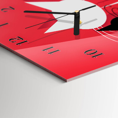 Reloj rectangular Gatos