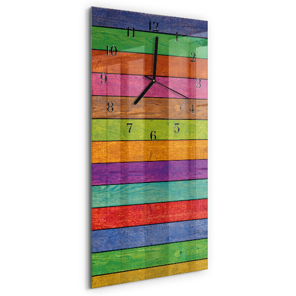 Reloj rectangular rayas