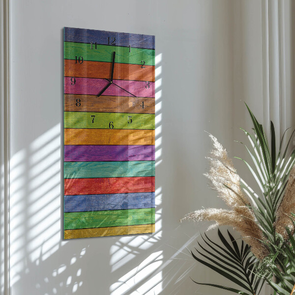 Reloj rectangular rayas