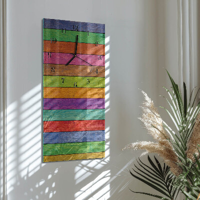 Reloj rectangular rayas