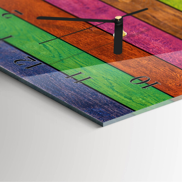 Reloj rectangular rayas