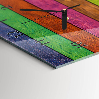 Reloj rectangular rayas