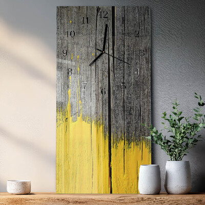 Reloj rectangular Tabla de madera