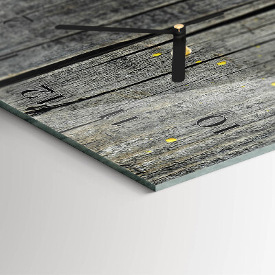 Reloj rectangular Tabla de madera