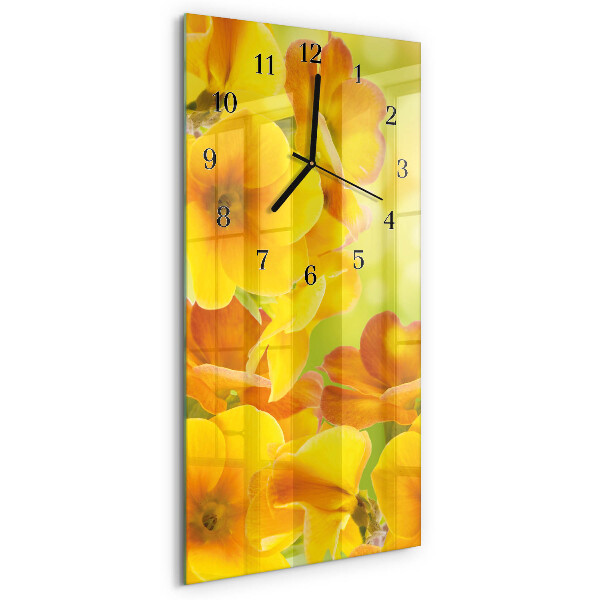 Reloj rectangular Flores
