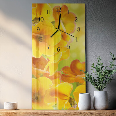 Reloj rectangular Flores