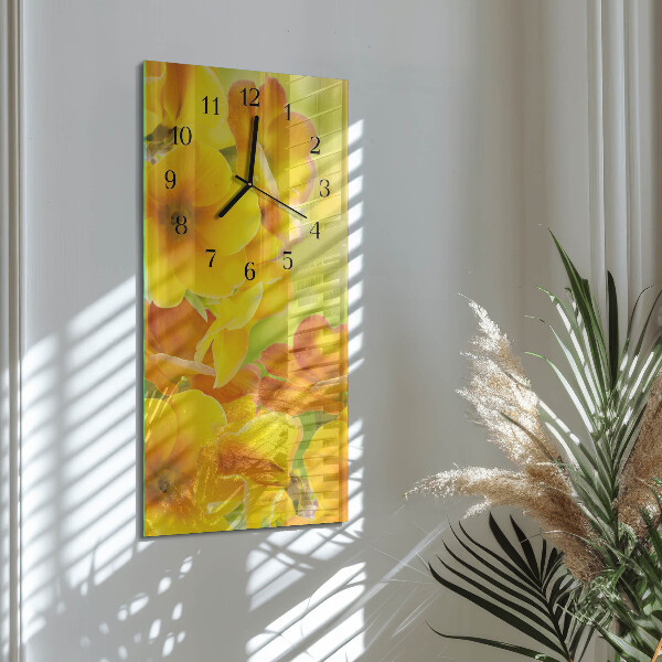 Reloj rectangular Flores