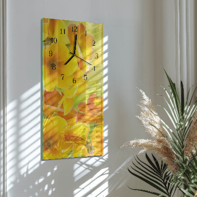 Reloj rectangular Flores