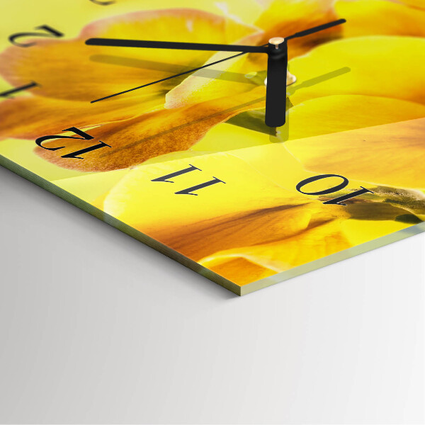 Reloj rectangular Flores
