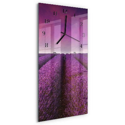 Reloj rectangular Campo de lavanda