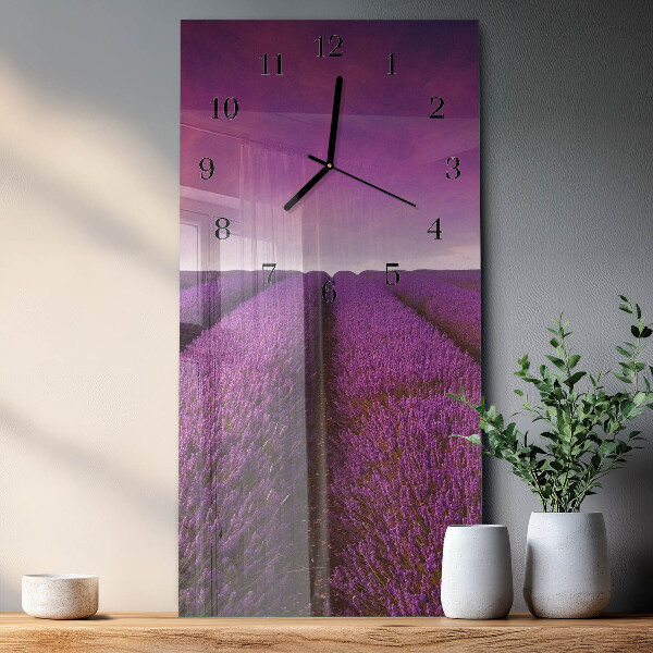 Reloj rectangular Campo de lavanda