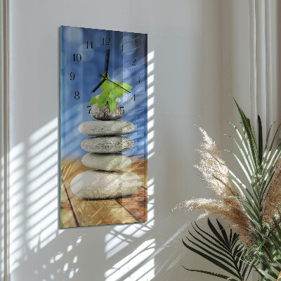 Reloj rectangular Piedras