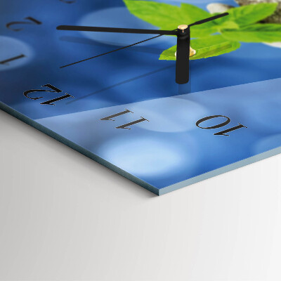Reloj rectangular Piedras