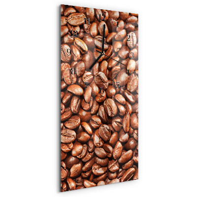 Reloj rectangular Granos de café