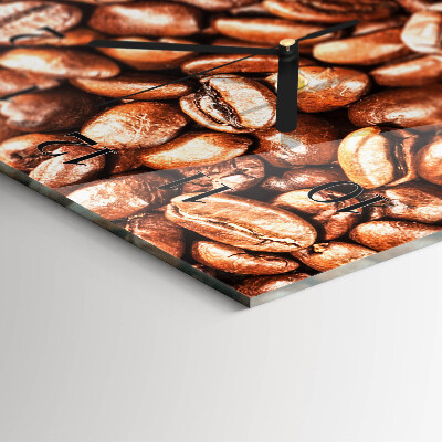 Reloj rectangular Granos de café
