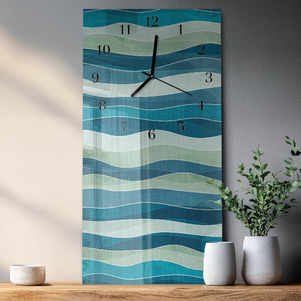 Reloj rectangular Ondas