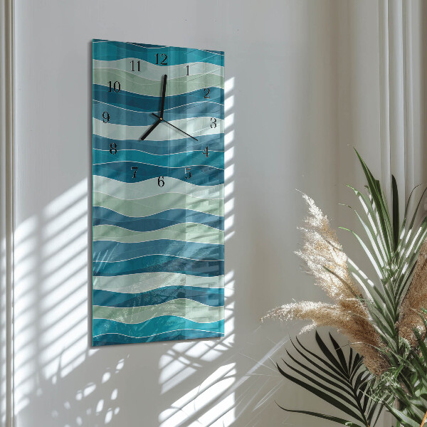Reloj rectangular Ondas