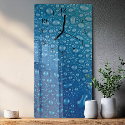 Reloj rectangular Gota de agua