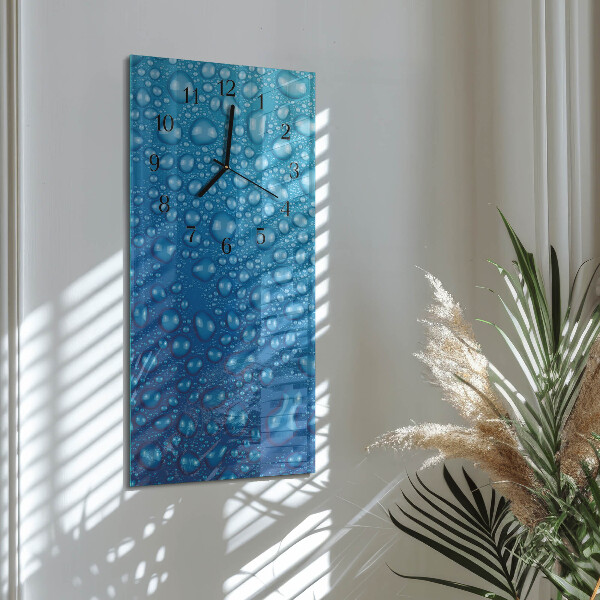 Reloj rectangular Gota de agua