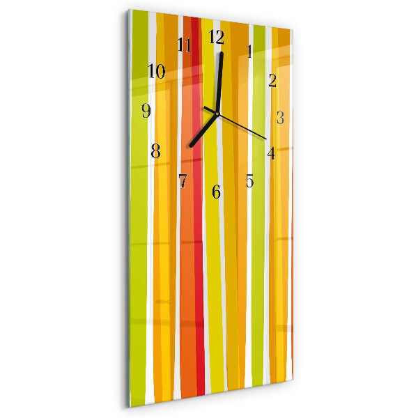 Reloj rectangular rayas